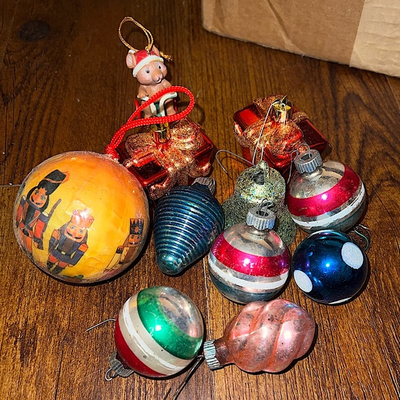 Other - Vintage Set Of 7 Various Holiday Christmas Ornaments